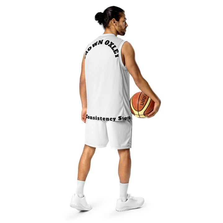 Recycled unisex basketball jersey - Crown Oxley