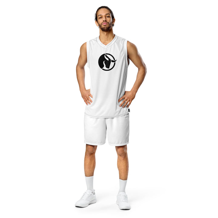Recycled unisex basketball jersey - Crown Oxley